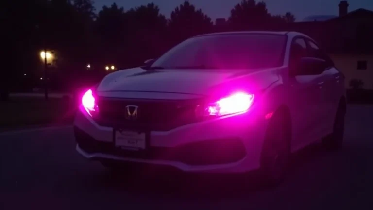 Are Pink Headlights Legal? A Guide to Vehicle Lighting Rules