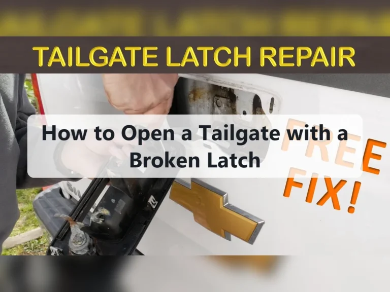 How to Open a Tailgate with a Broken Latch
